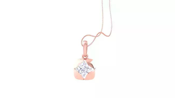 Women Solitaire Super Light Weight Pendant