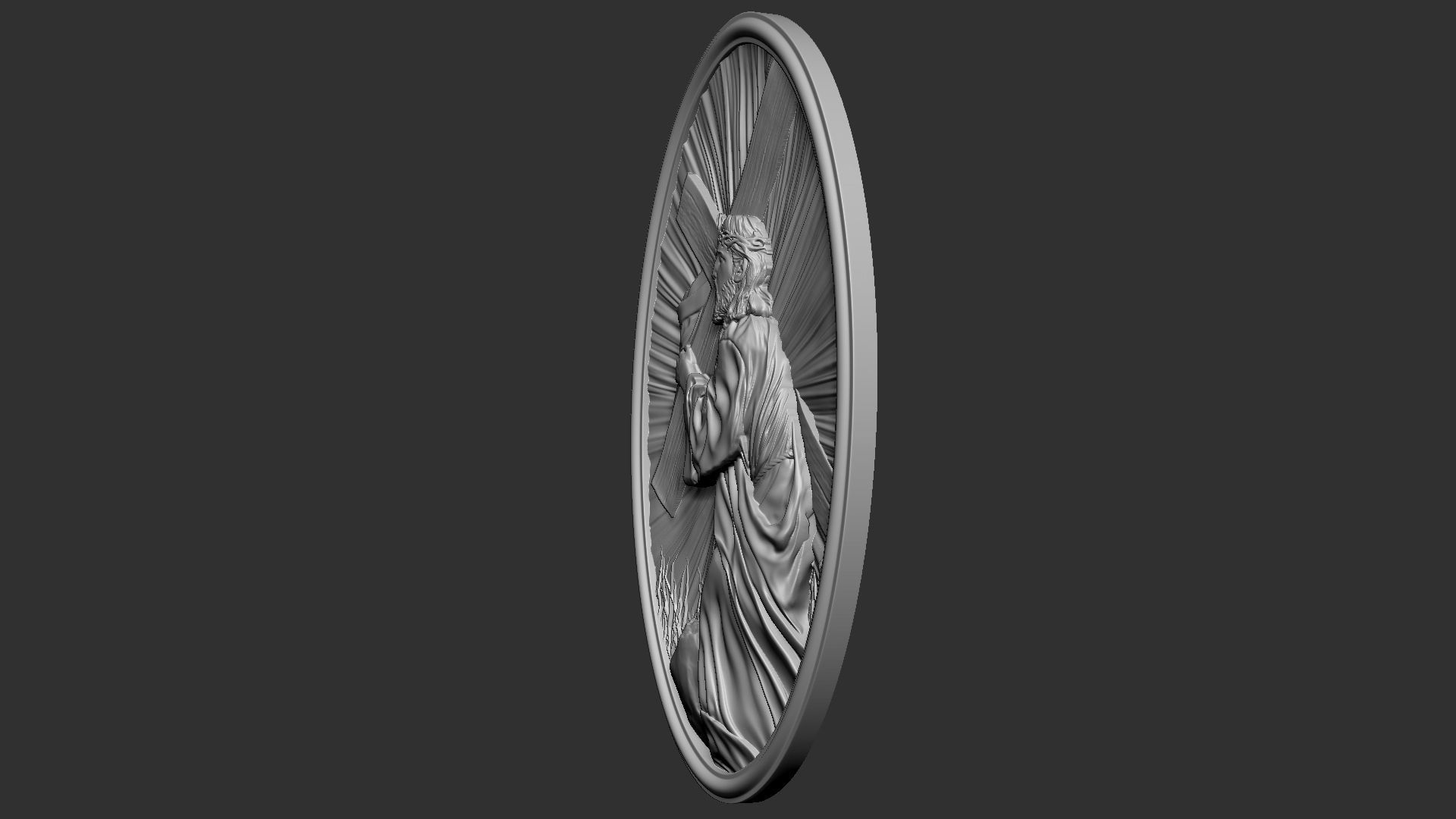 Jesus Bas-Relief 02 3D print model_14