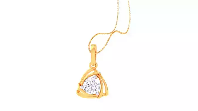Women Solitaire Super Light Weight Pendant
