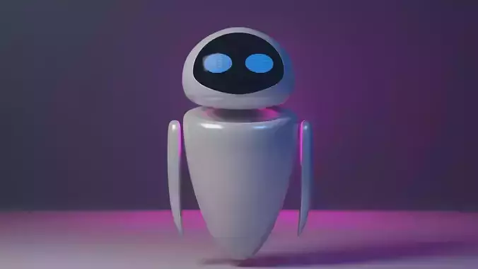 Eva Robot 3D model  Low-poly 3D model