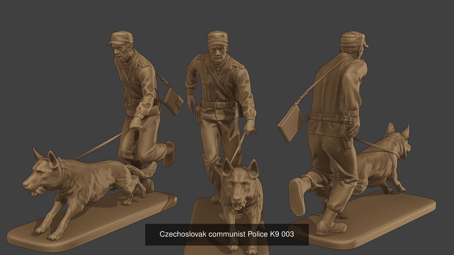 Czechoslovak communist Police K9 Pack 1 3D Model Collection_6