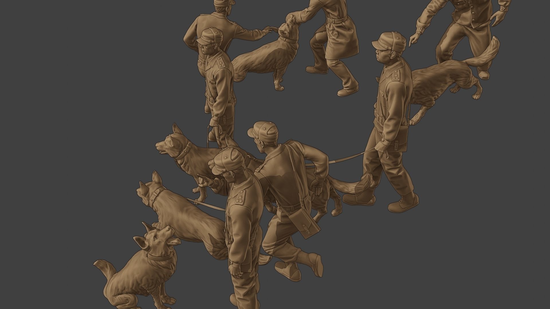 Czechoslovak communist Police K9 Pack 1 3D Model Collection_15