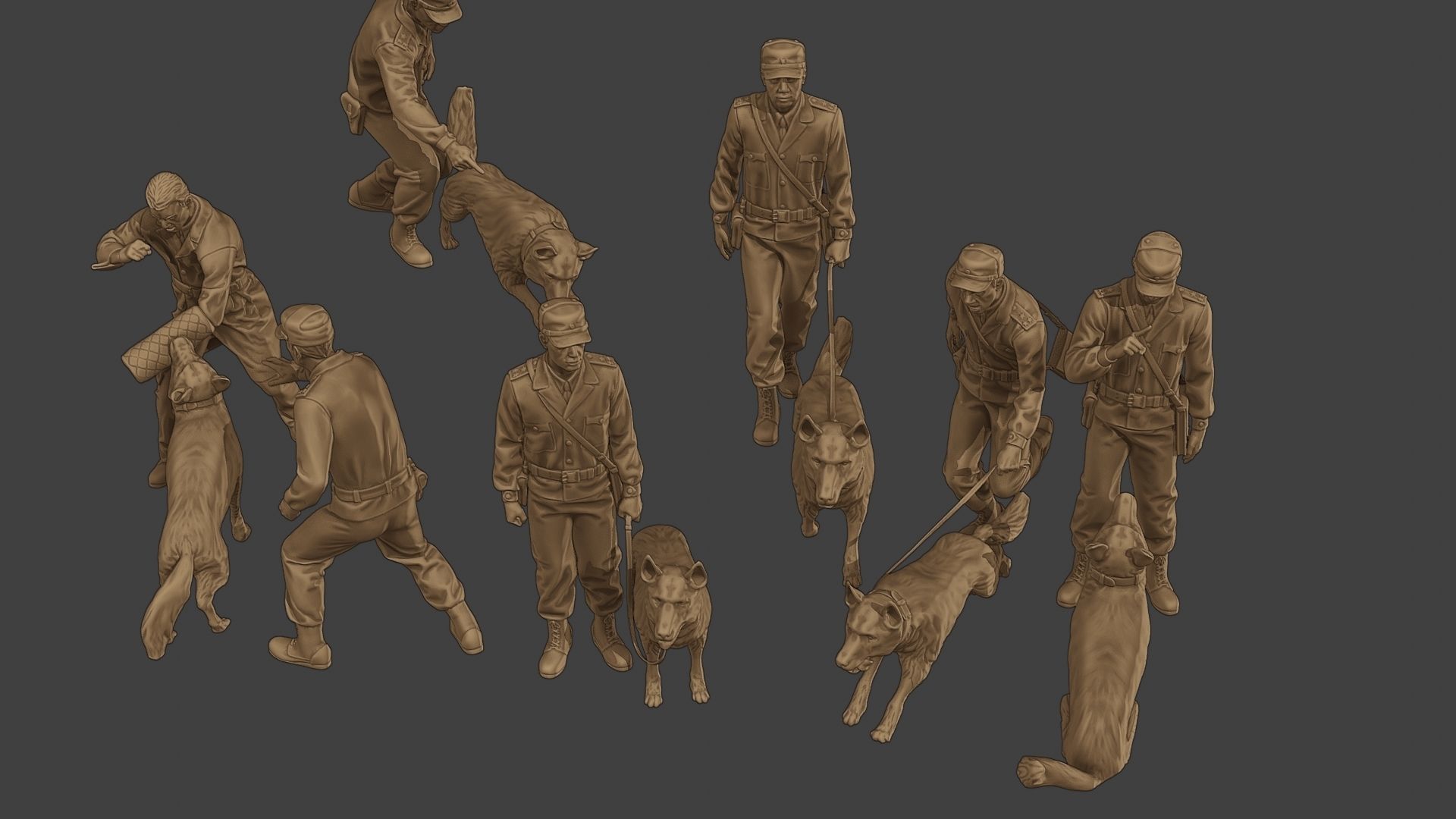 Czechoslovak communist Police K9 Pack 1 3D Model Collection_27