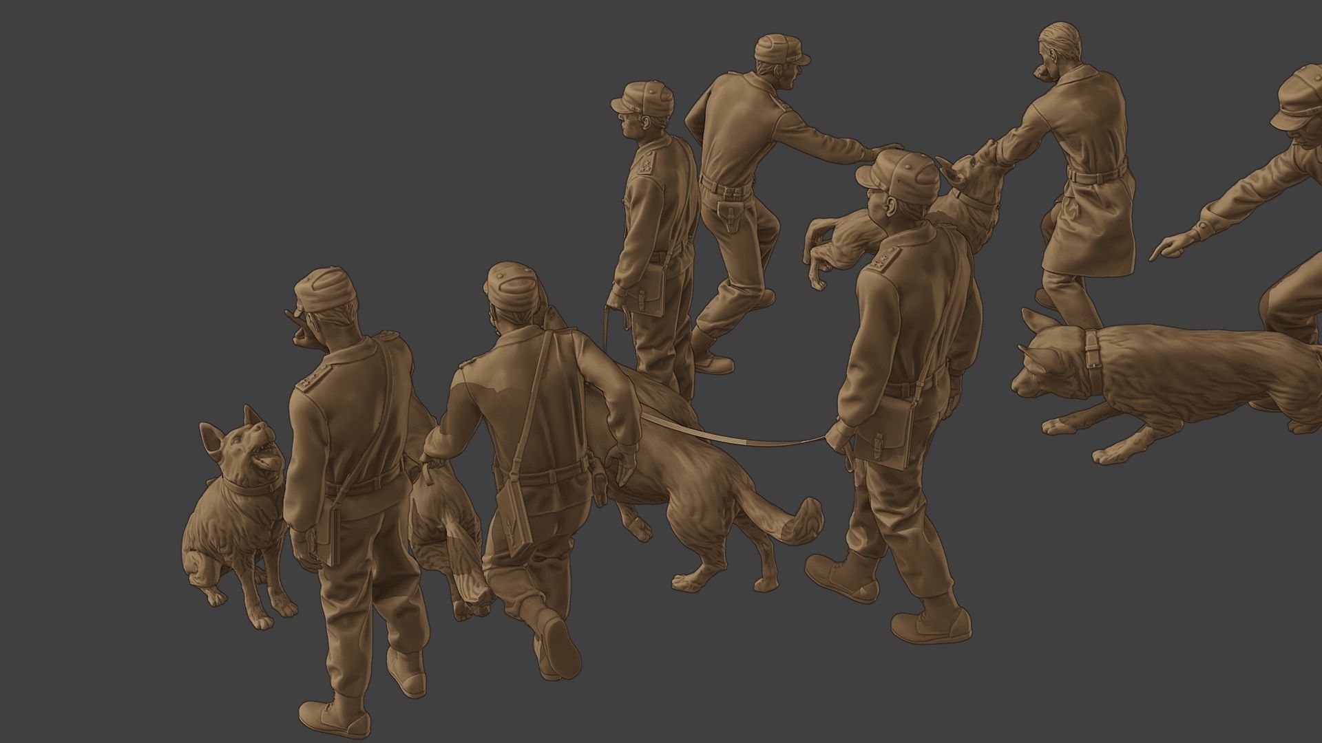 Czechoslovak communist Police K9 Pack 1 3D Model Collection_22