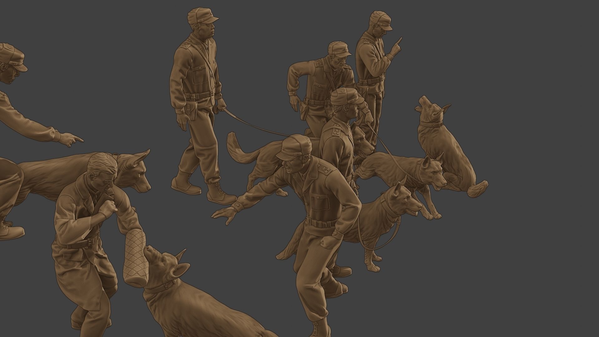 Czechoslovak communist Police K9 Pack 1 3D Model Collection_33