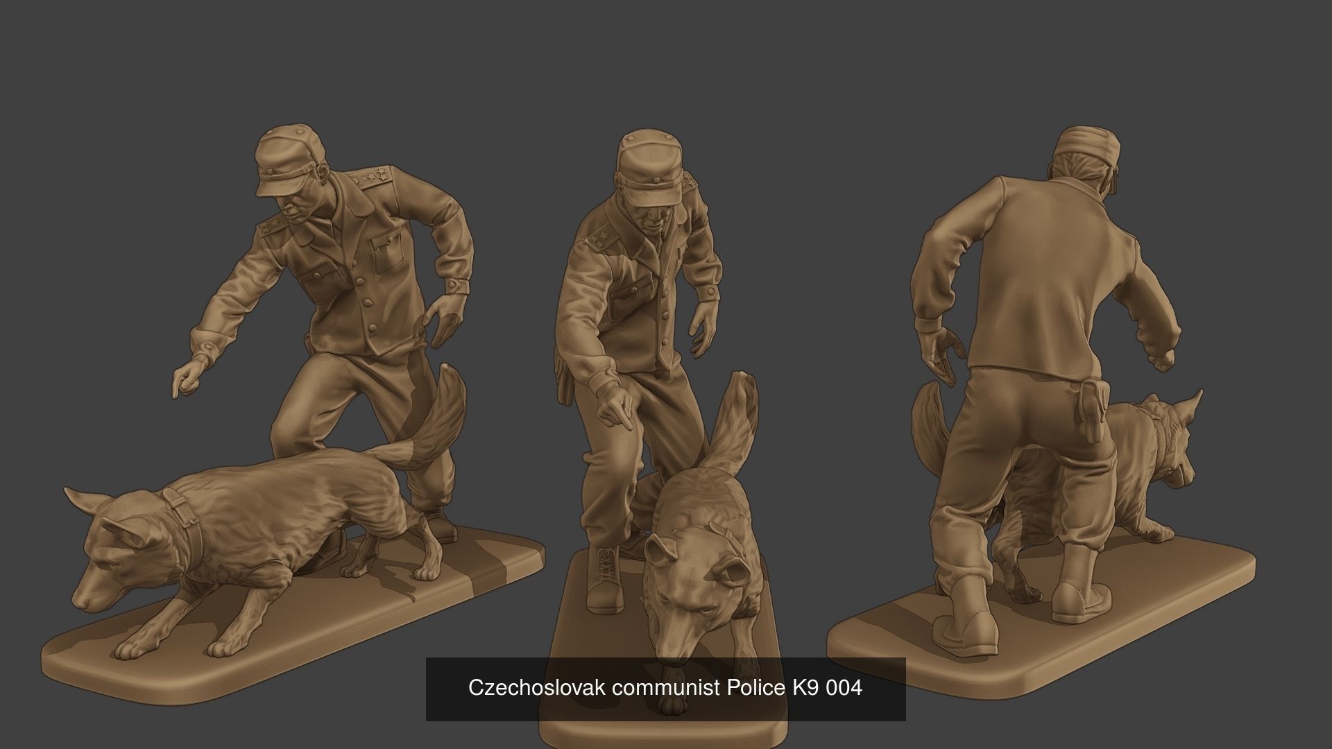 Czechoslovak communist Police K9 Pack 1 3D Model Collection_8