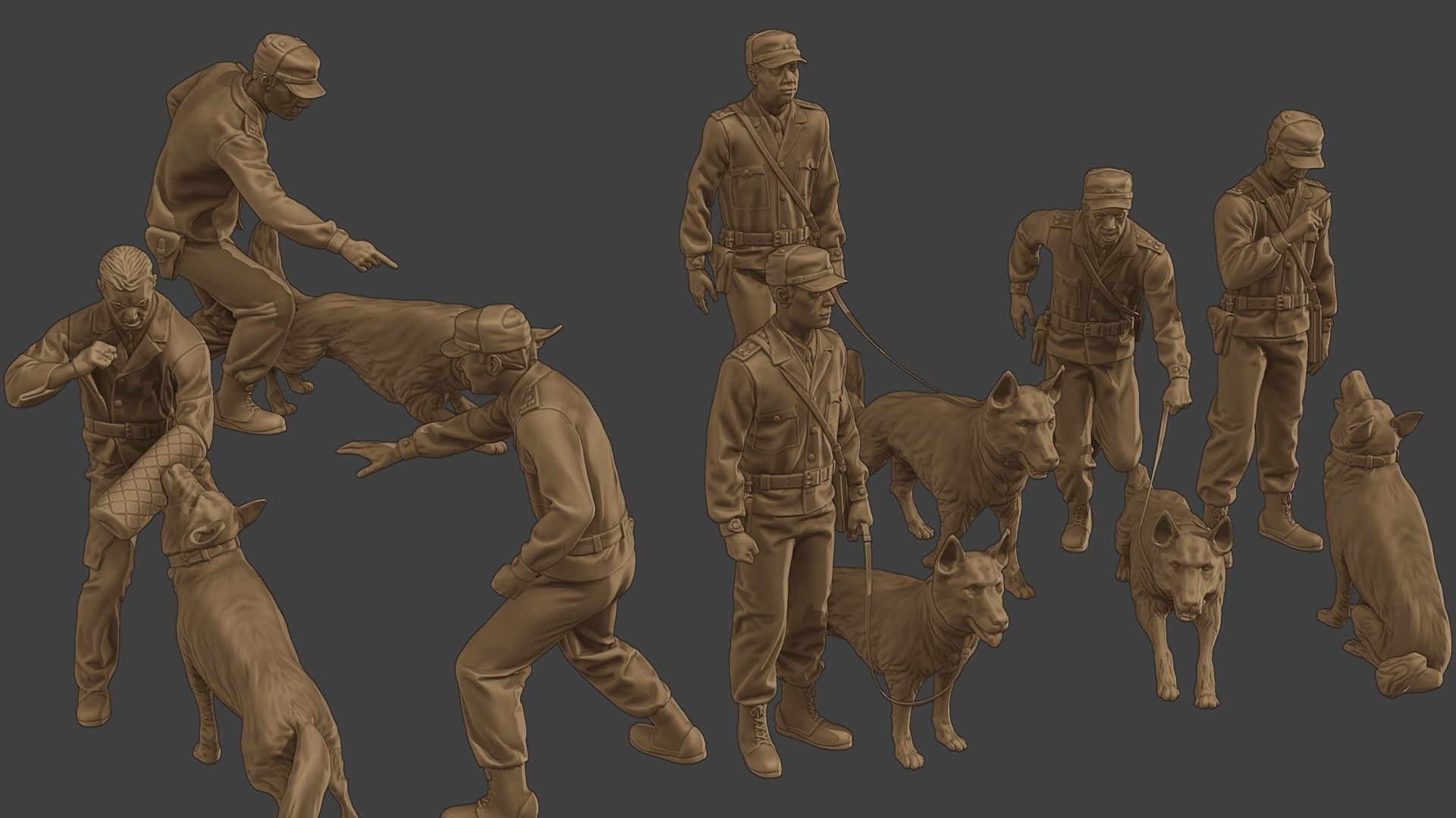 Czechoslovak communist Police K9 Pack 1 3D Model Collection_29