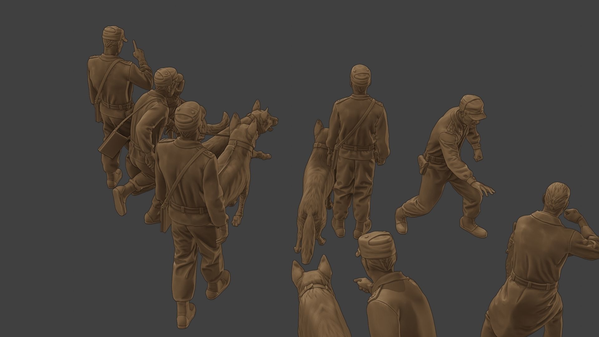 Czechoslovak communist Police K9 Pack 1 3D Model Collection_35