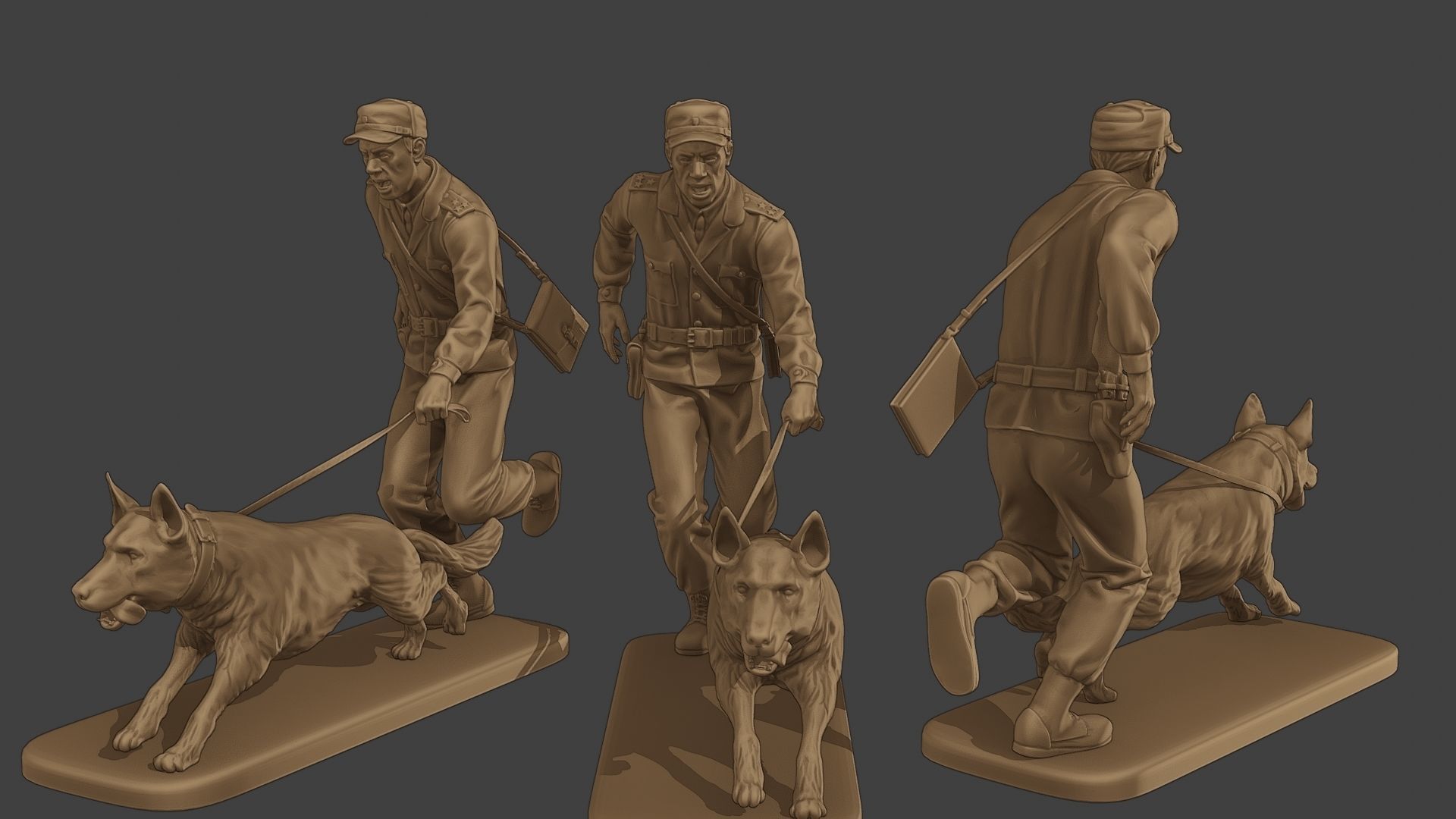 Czechoslovak communist Police K9 Pack 1 3D Model Collection_5