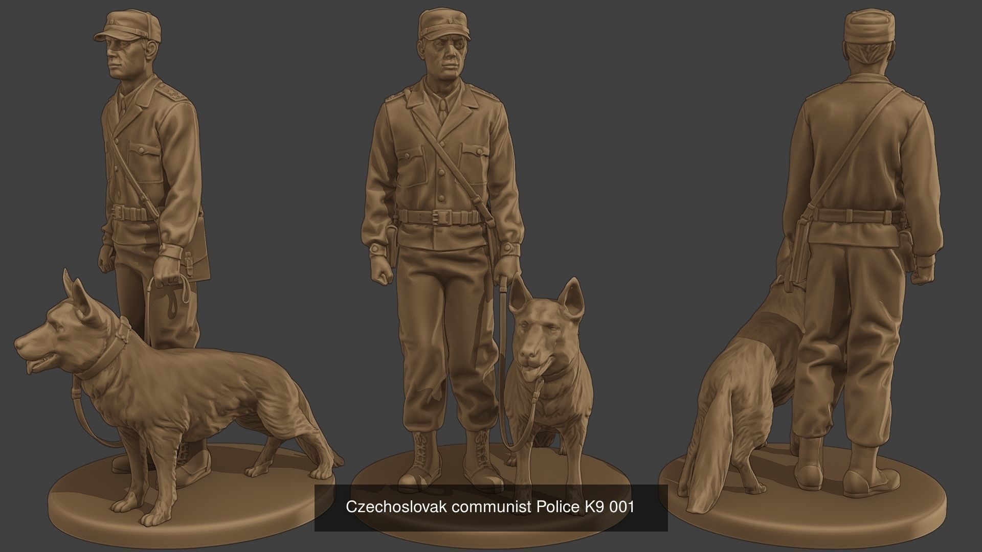 Czechoslovak communist Police K9 Pack 1 3D Model Collection_2
