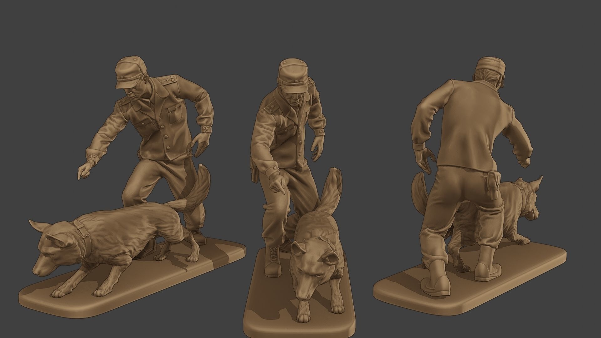 Czechoslovak communist Police K9 Pack 1 3D Model Collection_7