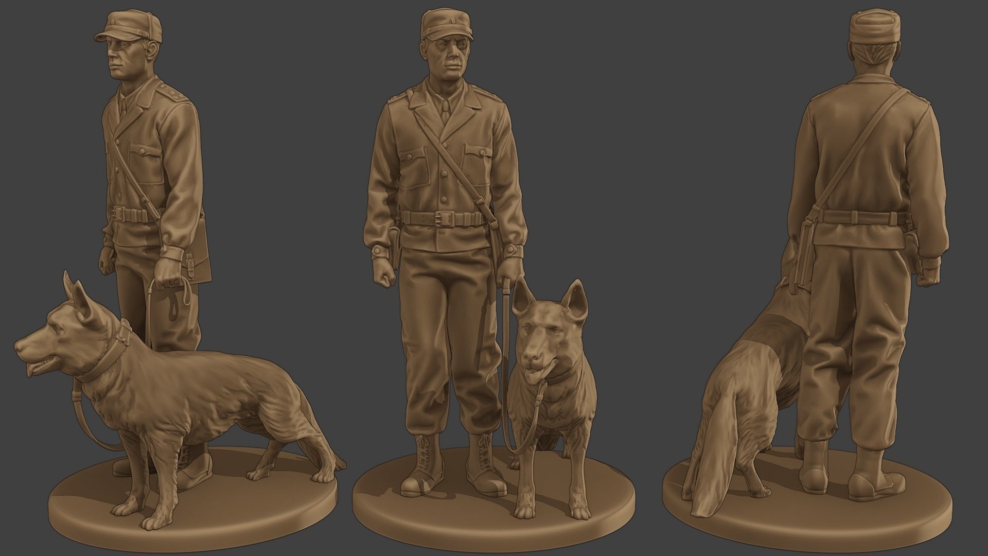 Czechoslovak communist Police K9 Pack 1 3D Model Collection_3