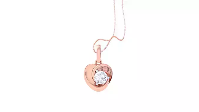 Women Solitaire Super Light Weight Pendant