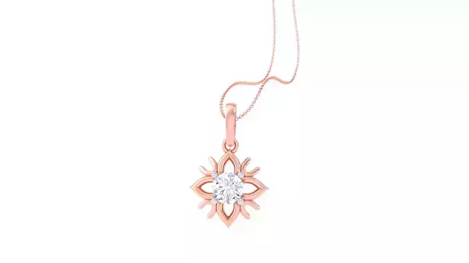 Women Solitaire Super Light Weight Pendant