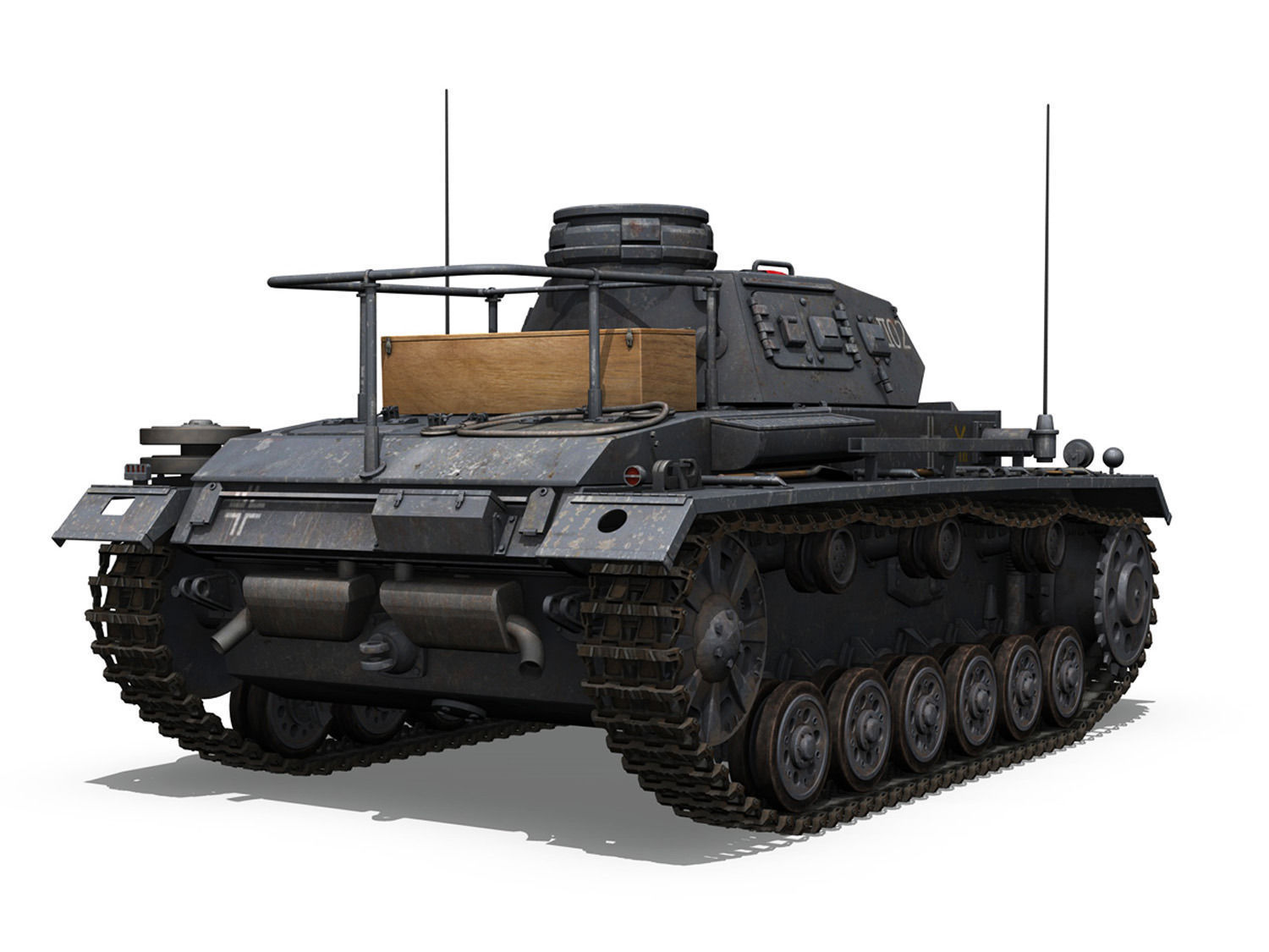 PzBefWg III - Ausf F - 9 PzDiv 3D model_5