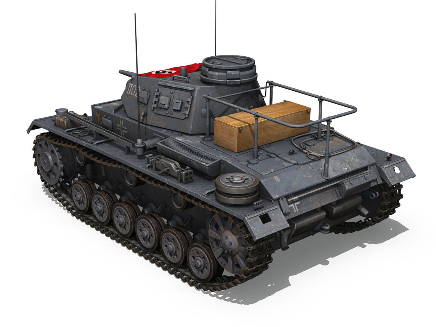 PzBefWg III - Ausf F - 9 PzDiv 3D model_4