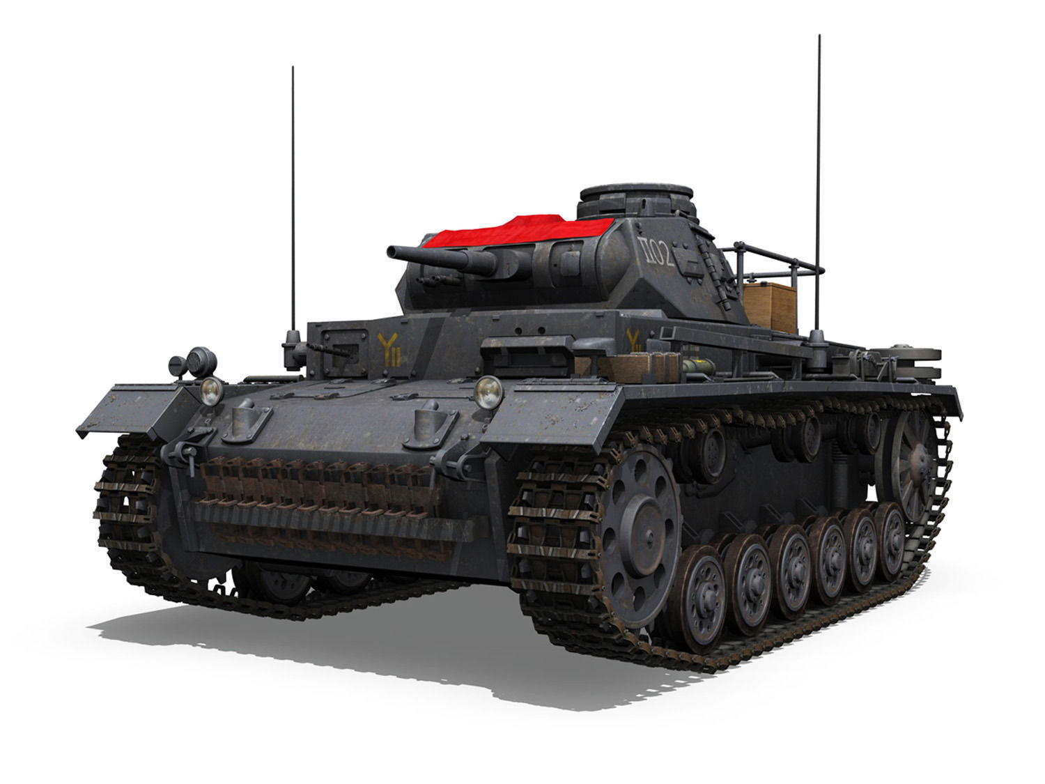 PzBefWg III - Ausf F - 9 PzDiv 3D model_1