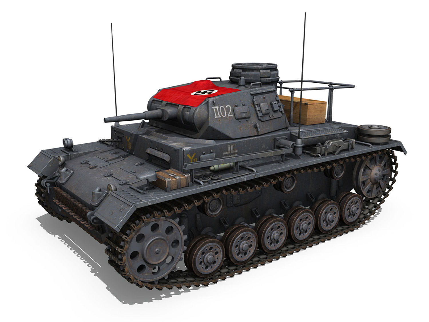 PzBefWg III - Ausf F - 9 PzDiv 3D model_3