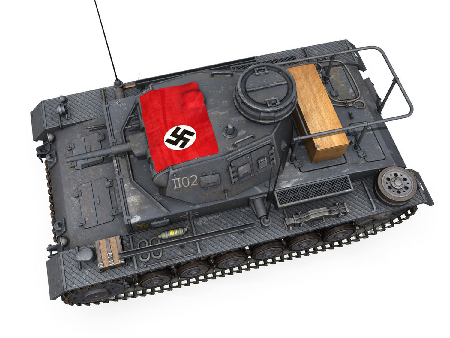 PzBefWg III - Ausf F - 9 PzDiv 3D model_8