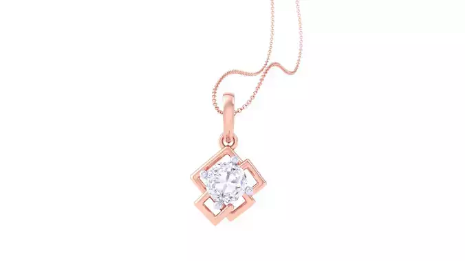 Women Solitaire Super Light Weight Pendant