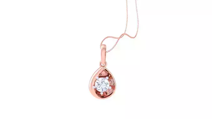Women Solitaire Super Light Weight Pendant