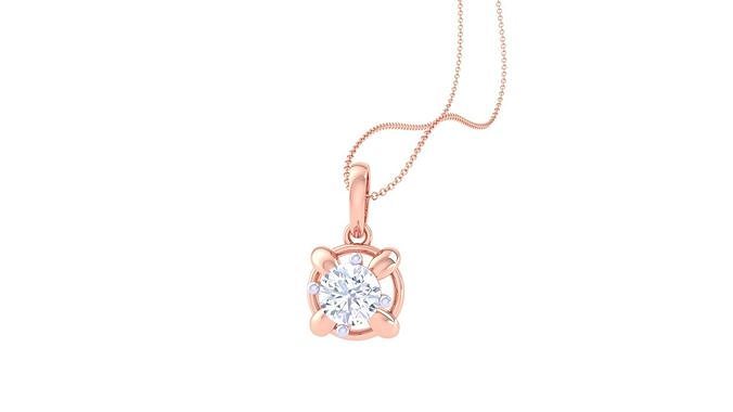 Women Solitaire Super Light Weight Pendant 3D print model