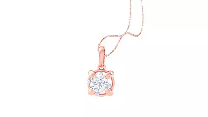 Women Solitaire Super Light Weight Pendant