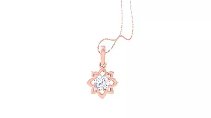 Women Solitaire Super Light Weight Pendant
