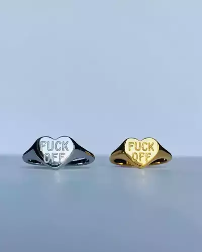 Fuck off Ring 3D print model