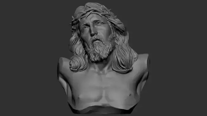 Jesus Bust 01 3D print model