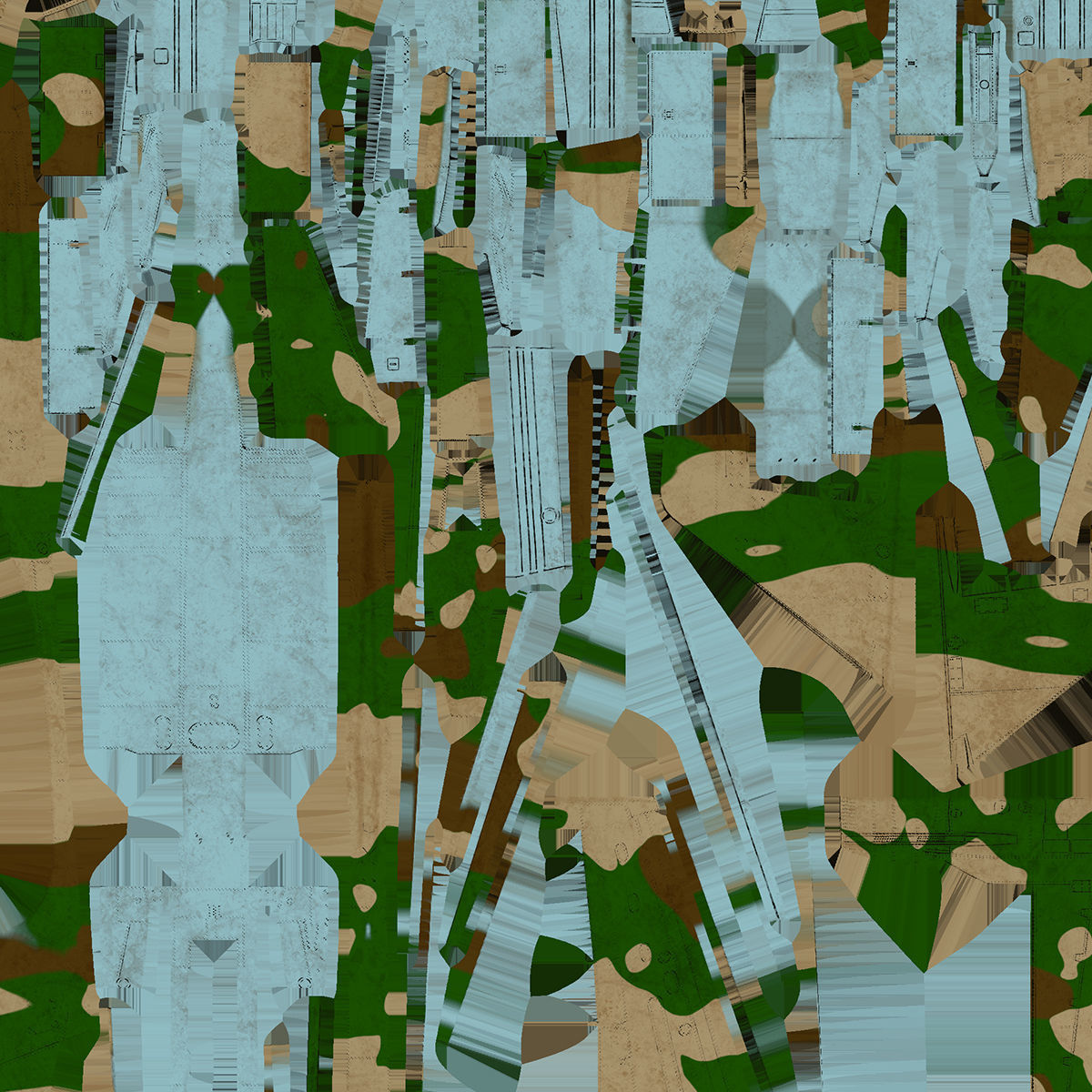 4K Textures with 2 Colors Su-25 Frogfoot  Low-poly 3D model_17