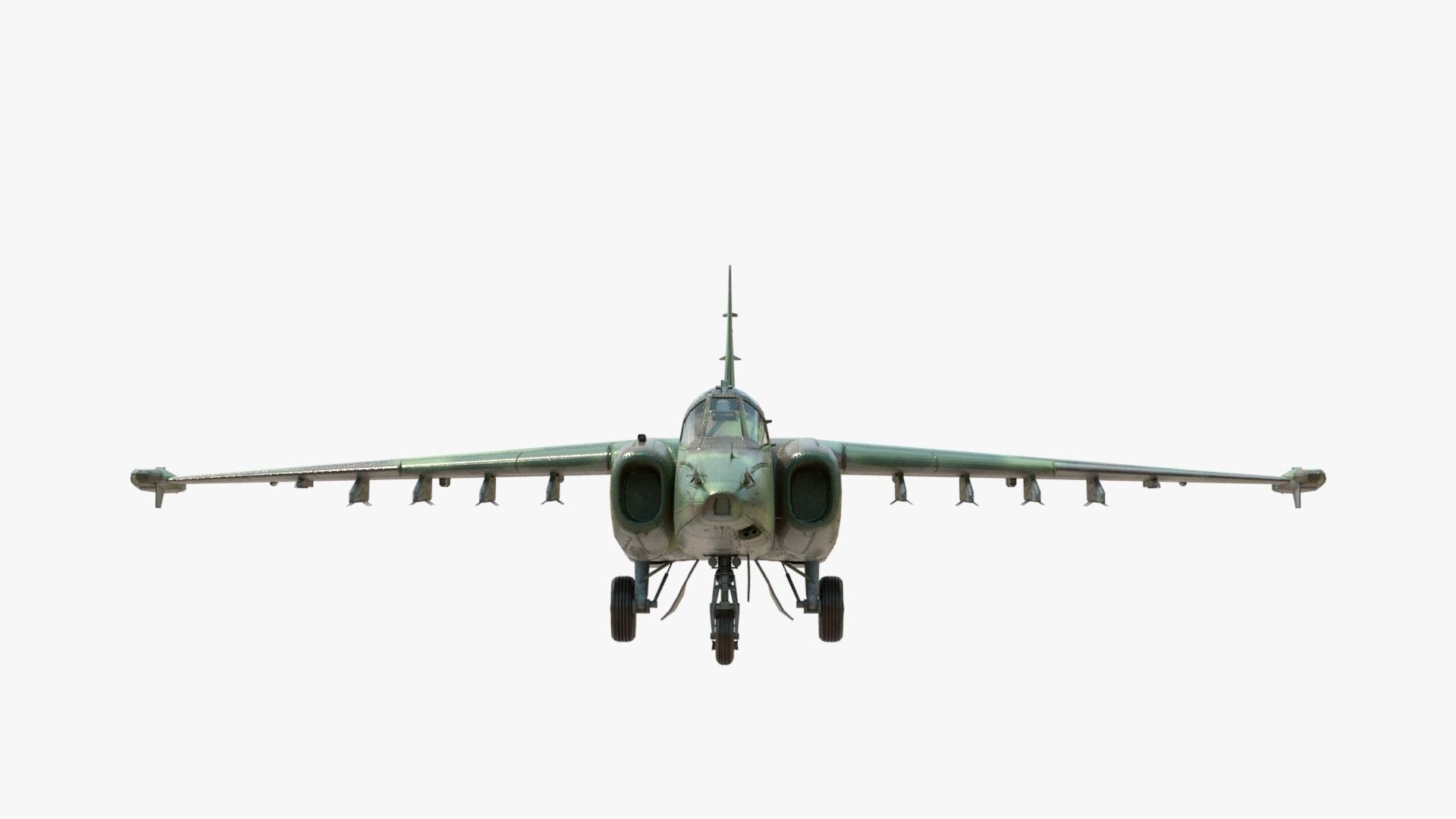 4K Textures with 2 Colors Su-25 Frogfoot  Low-poly 3D model_8