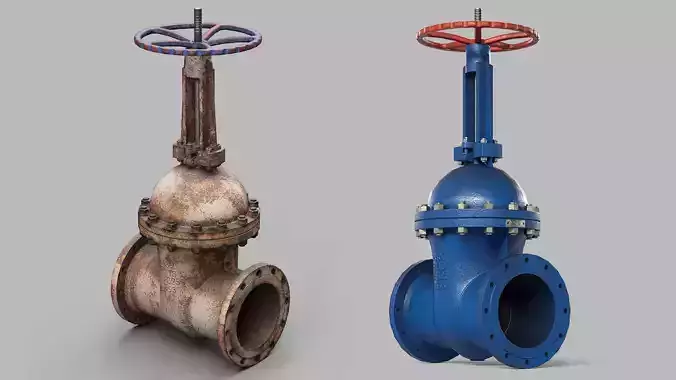 Industrial gate valve