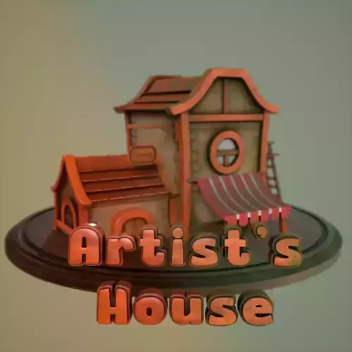 Artist-s House Free low-poly 3D model