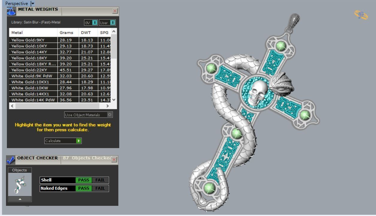 Snake Pandent 3D print model_15