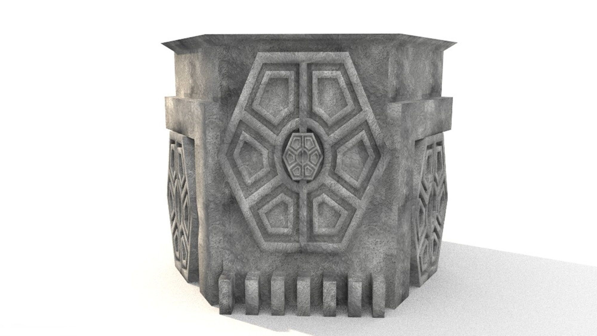 mystic pedestal statue sculpture base 3D print model_3