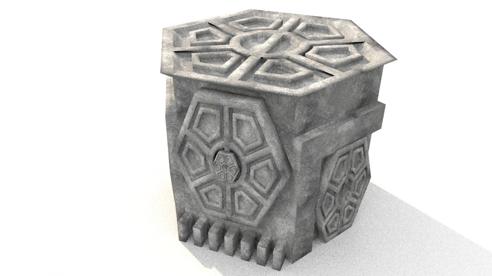 mystic pedestal statue sculpture base 3D print model_2