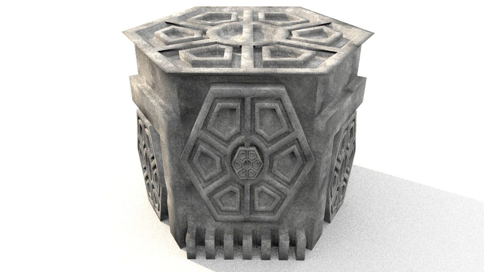 mystic pedestal statue sculpture base 3D print model_1