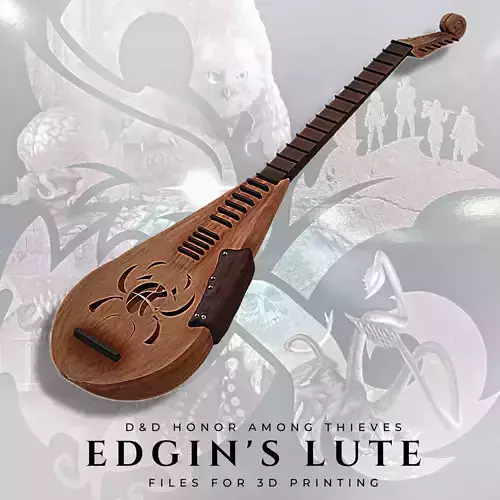 Edgin Lute from DnD Honor among Thieves 3D print model
