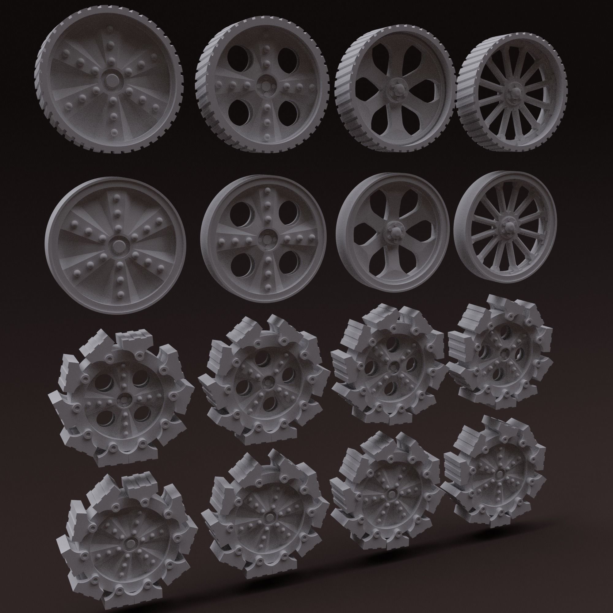 Squat Gun and Support Weapon Carriage 3D print model_4