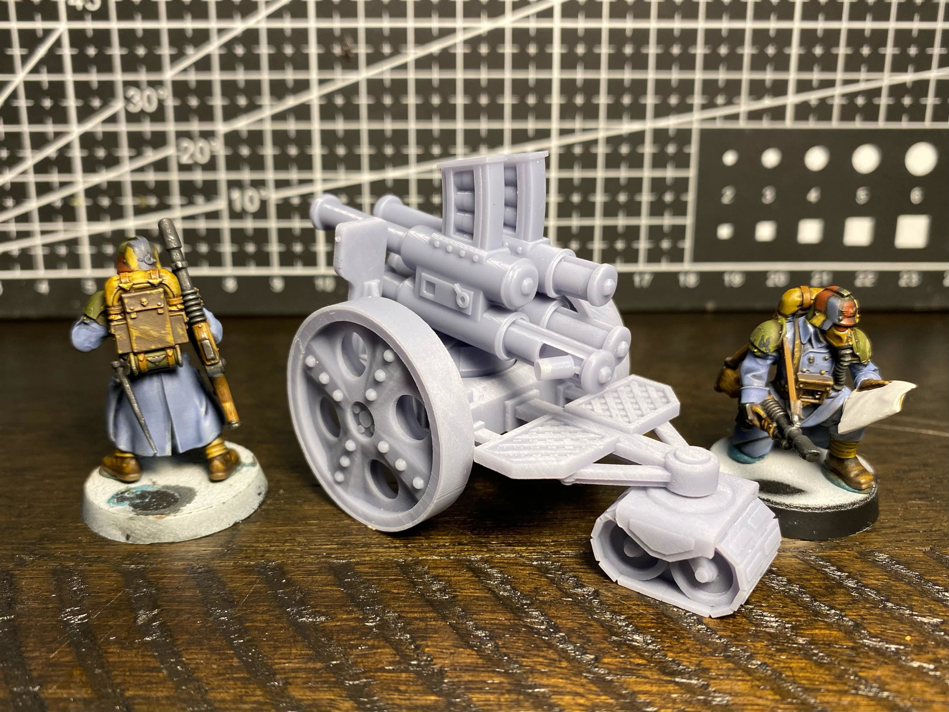 Squat Gun and Support Weapon Carriage 3D print model_1