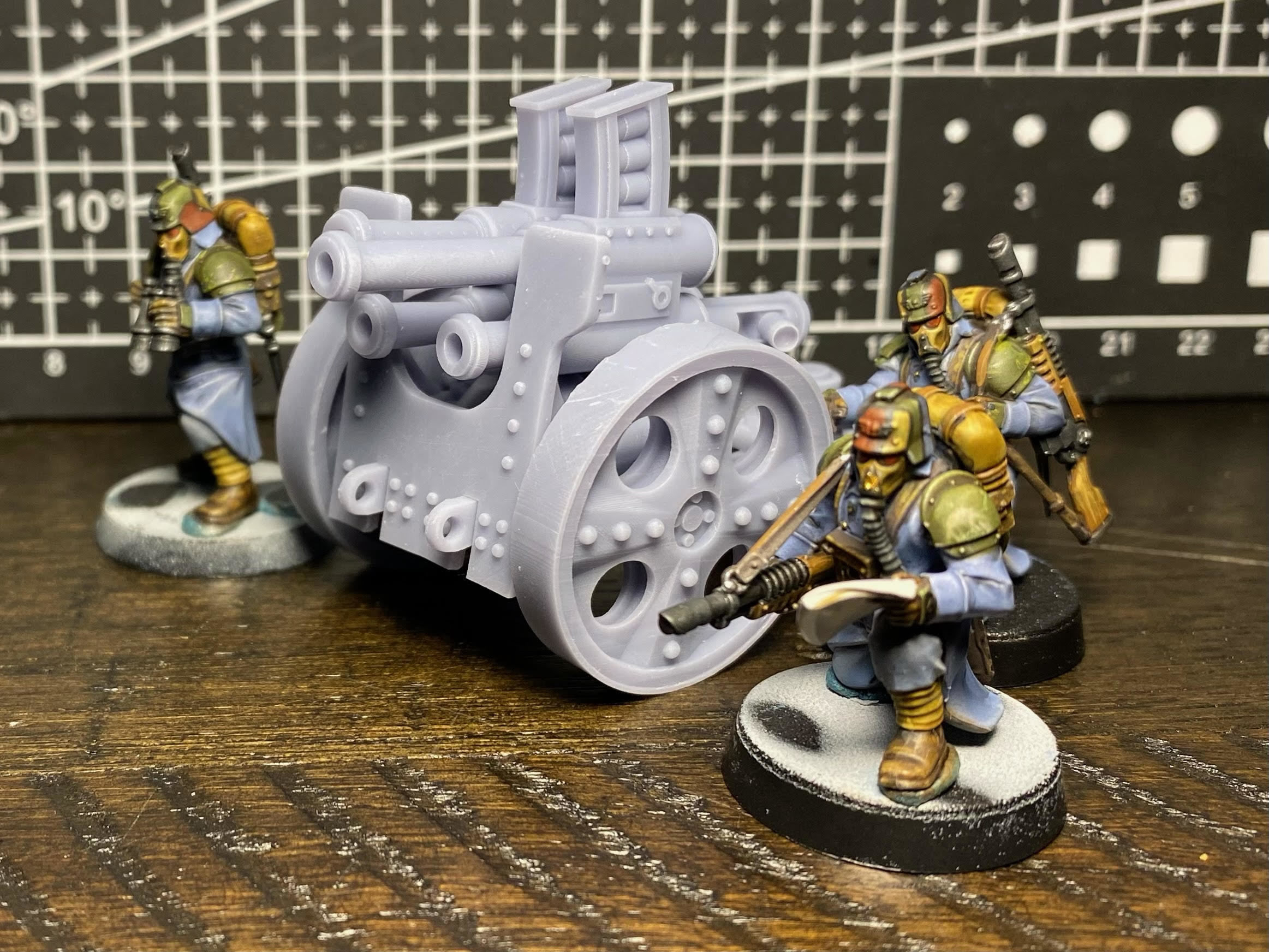 Squat Gun and Support Weapon Carriage 3D print model_5