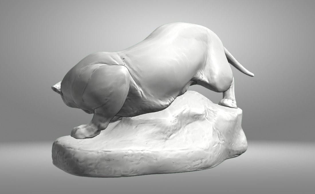 Puma Sculpture 3D print model_13