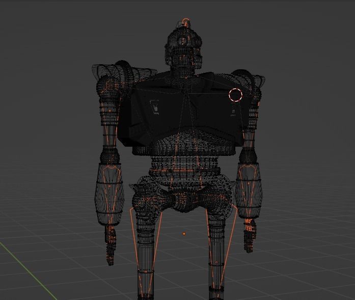 Steel Giant Mid poly 3D model_3