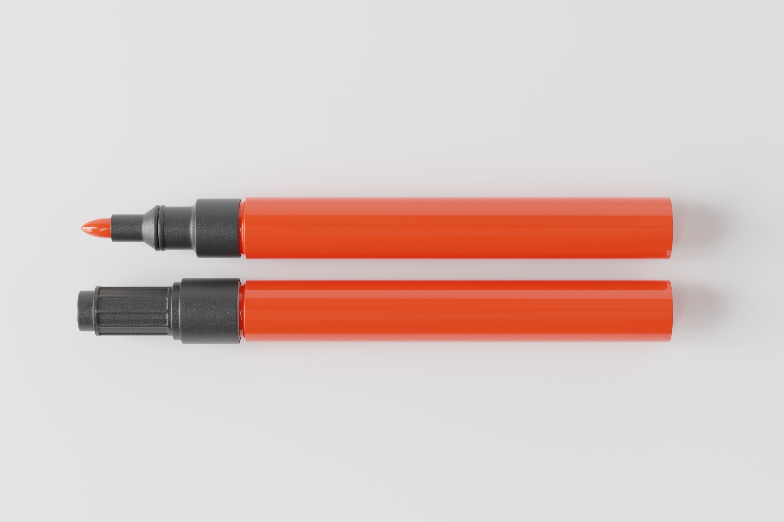 permanent marker Low-poly 3D model_3