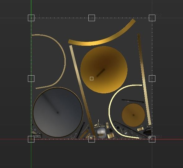 Adriana Bedside Lamp-lampshade Low-poly 3D model_15