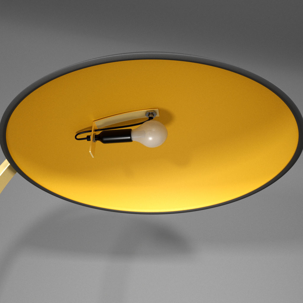 Adriana Bedside Lamp-lampshade Low-poly 3D model_8