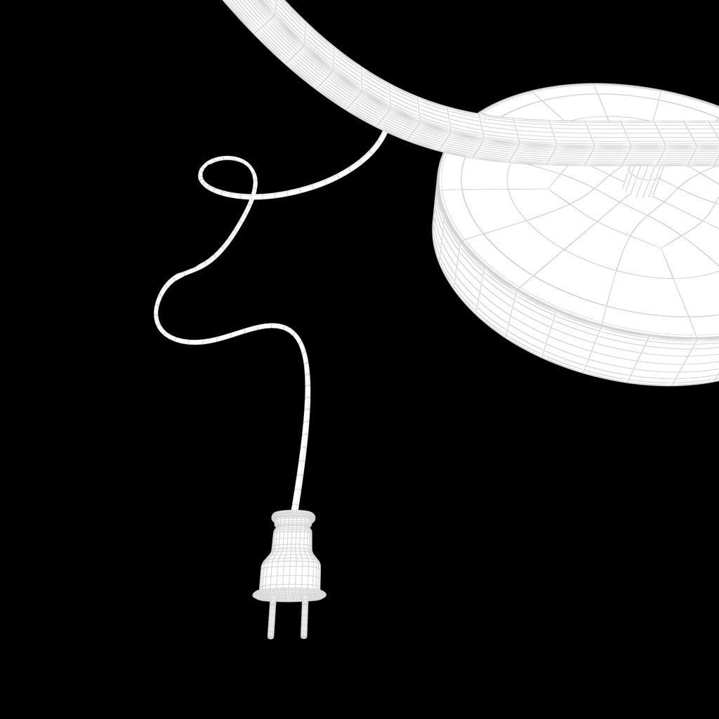 Adriana Bedside Lamp-lampshade Low-poly 3D model_12