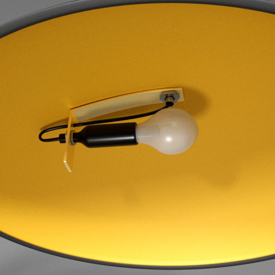 Adriana Bedside Lamp-lampshade Low-poly 3D model_7