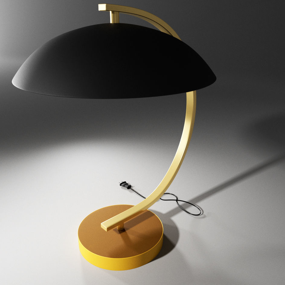 Adriana Bedside Lamp-lampshade Low-poly 3D model_4